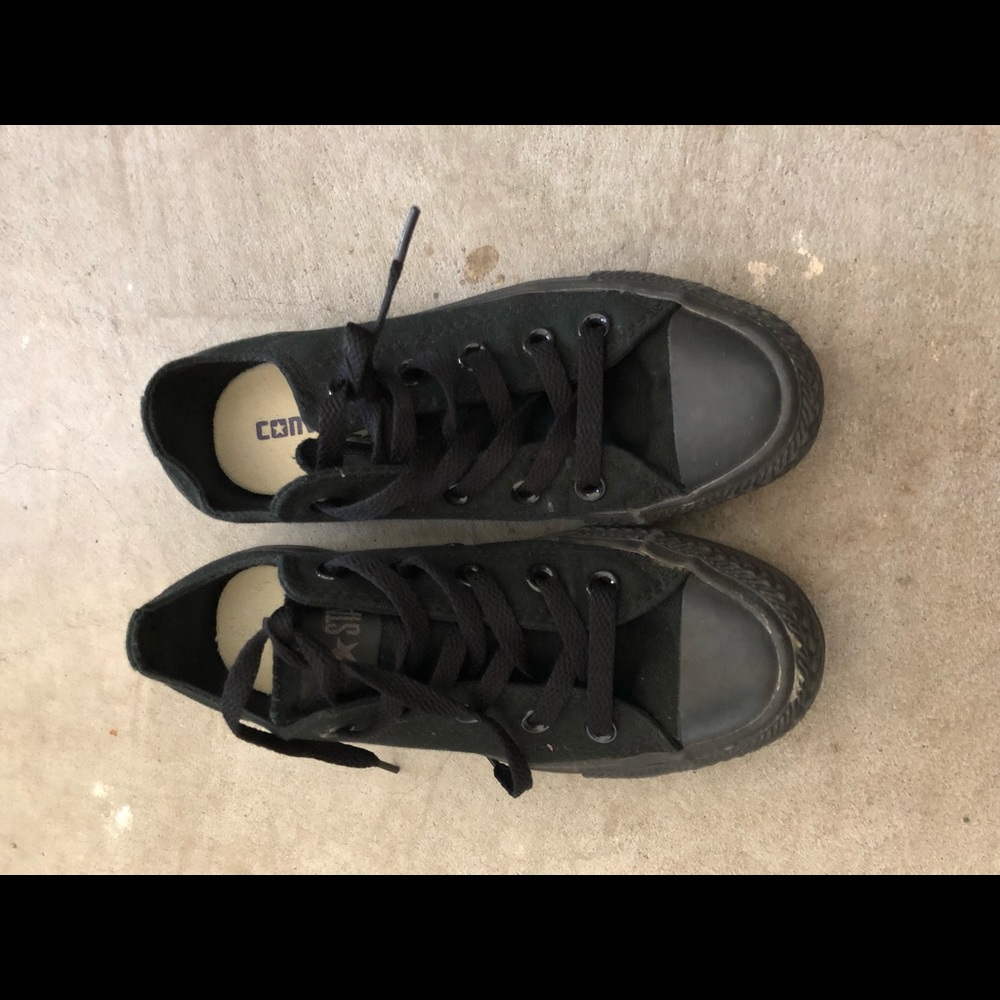 Converse black sneakers
